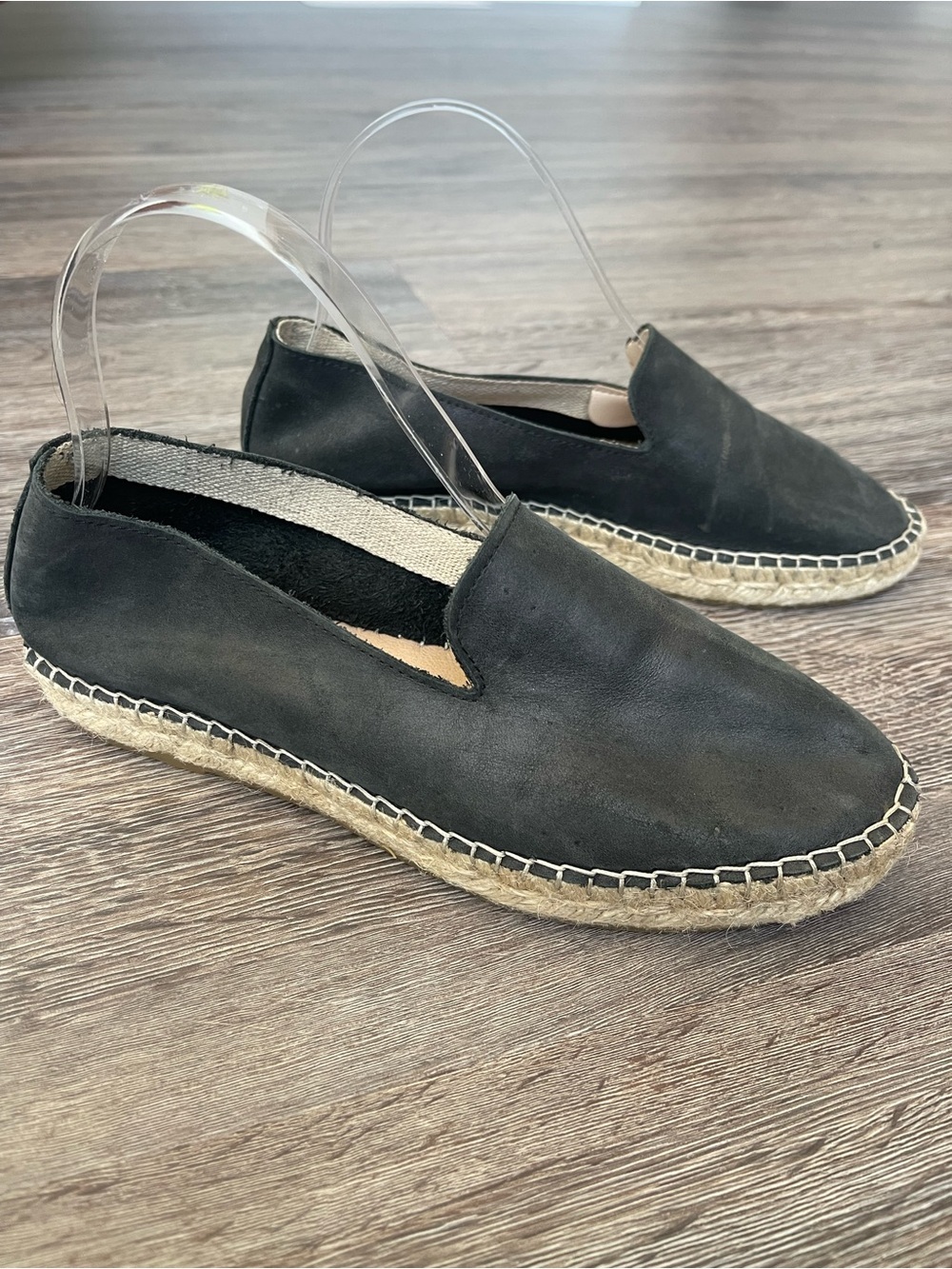 Free People | Black Laurel Canyon Flat Espadrille Loafer Sandals Size 37